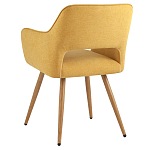 Стул в рогожке желтого цвета NEASAN STOOL варинант исполнения - 4 | Loft Concept в Самаре