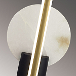 Бра с круглым плафоном из алебастра и бронзовой декоративной стрекозой 45 Alaris  варинант исполнения - 6 | Loft Concept в Самаре