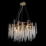 Люстра на подвесе с каркасом из металла и прозрачными подвесками из стекла Droplet Chandelier варинант исполнения - 2 | Loft Concept в Самаре