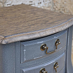 Прикроватная тумба из массива березы серая Grey Montmartre Provence Bedside Table варинант исполнения - 2 | Loft Concept в Самаре