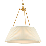 Подвесной светильник светодиодный с фактурным тканевым конусообразным абажуром White Fabric Lampshade варинант исполнения - 3 | Loft Concept в Самаре