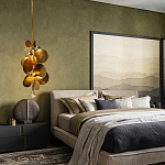 Люстра креативная из дисков цвета латунь Constellation Light and Style варинант исполнения - 3 | Loft Concept в Самаре