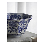 Чаша белая с синим цветочным узором Chino Dishes варинант исполнения - 5 | Loft Concept в Самаре