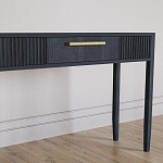 Элегантная Консоль Primo с выдвижным ящиком Черный дуб варинант исполнения - 3 | Loft Concept в Самаре