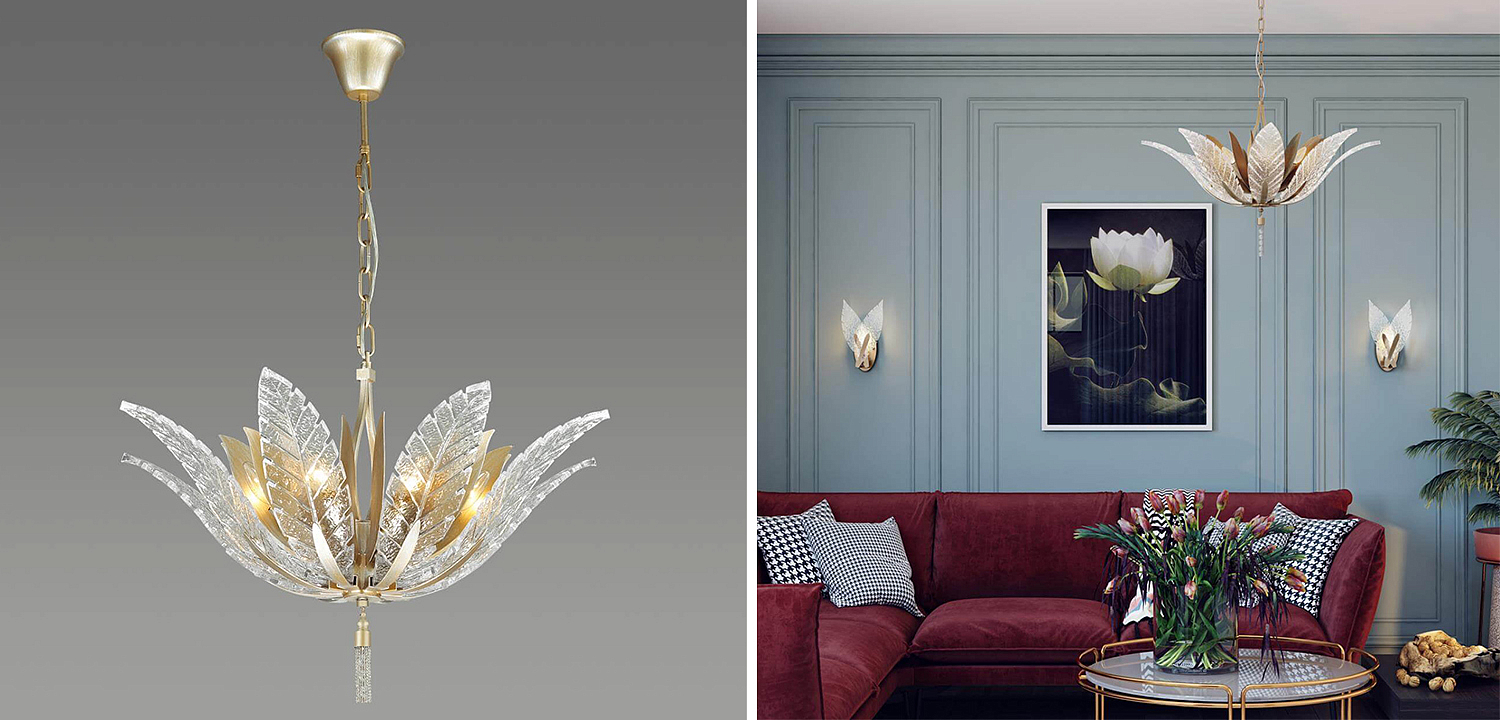 Люстра Glass Petals Chandelier 75 Люстра Glass Petals Chandelier 75 - Loft-Concept в Самаре