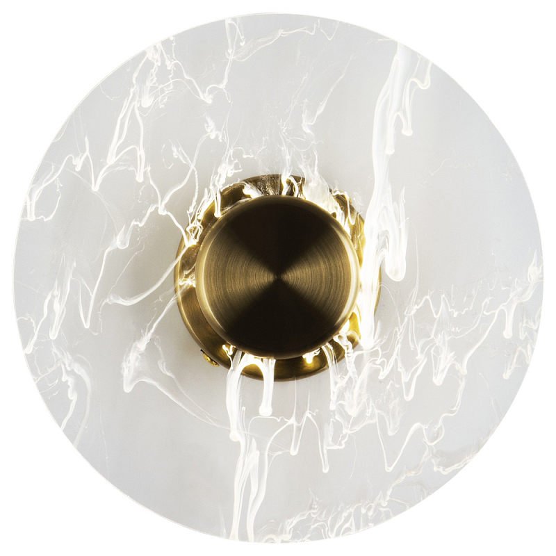 Бра в форме диска Loggia White Smoke Acrylic Wall Lamp Латунь Белый Прозрачное Стекло Бра в форме диска Loggia White Smoke Acrylic Wall Lamp Латунь Белый Прозрачное Стекло в Самаре | Loft Concept