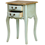 Прикроватная тумба из массива березы светло-бирюзовая Montmartre Provence Bedside Table варинант исполнения - 4 | Loft Concept в Самаре