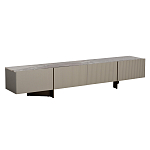 Тумба под телевизор серая с мраморной столешницей Uniqueness Marble варинант исполнения - 1 | Loft Concept в Самаре