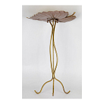 Столик приставной с столешницей Тропический лист Tropical Forest gold варинант исполнения - 3 | Loft Concept в Самаре