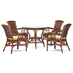 Комплект обеденный из ротанга Eloise варинант исполнения - 1 | Loft Concept в Самаре