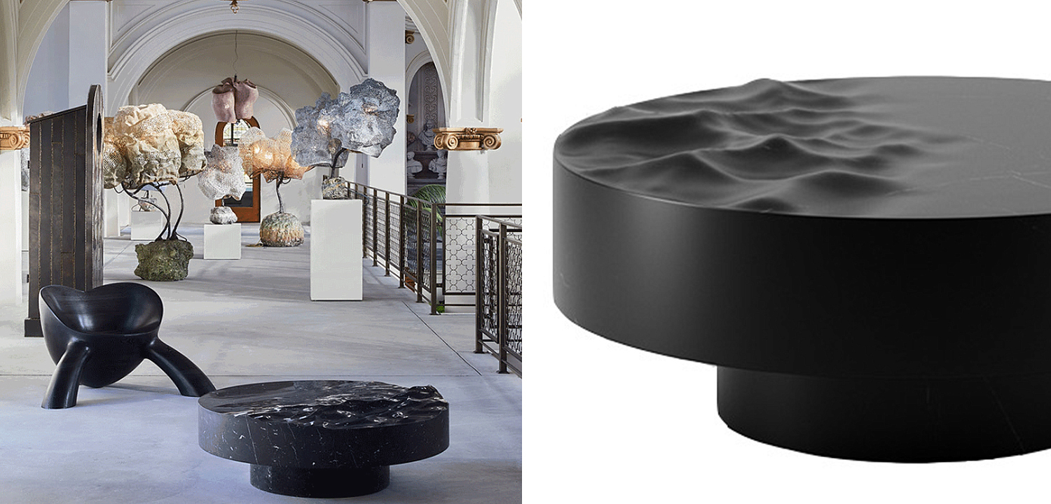 Дизайнерский журнальный стол Mathieu Lehanneur Sculpts Ocean Memories Round Black Дизайнерский журнальный стол Mathieu Lehanneur Sculpts Ocean Memories Round Black - Loft-Concept в Самаре