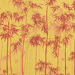 Обои ручная роспись Distant Bamboo Firefly on dyed paper варинант исполнения - 1 | Loft Concept в Самаре