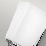 Бра с белым матовым плафоном на прямоугольном основании цвета хром Hinkley варинант исполнения - 4 | Loft Concept в Самаре