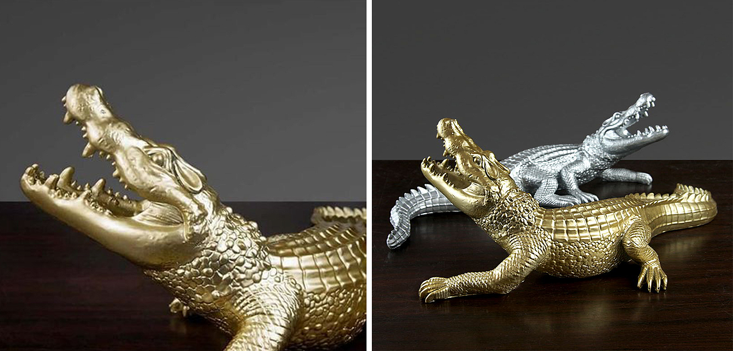 Статуэтка Crocodile Gold Статуэтка Crocodile Gold - Loft-Concept в Самаре