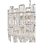 Круглая люстра с хрустальными подвесками на серебряном каркасе Gorgeous Crystal Light варинант исполнения - 4 | Loft Concept в Самаре