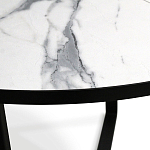Стол обеденный раздвижной со столешницей белый мрамор Magali варинант исполнения - 8 | Loft Concept в Самаре