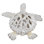 Статуэтка черепаха с ажурным панцирем и детализированной текстурой в белом цвете Marine Accessories варинант исполнения - 4 | Loft Concept в Самаре