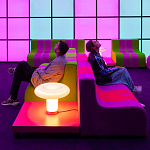 Дизайнерское кресло зеленое Poltronova Sofo Verosa Green Pink Armchair варинант исполнения - 13 | Loft Concept в Самаре