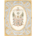 Декоративный постер в раме с рельефным растительным узором арабески New Collection of Arabesques Poster варинант исполнения - 1 | Loft Concept в Самаре