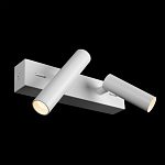 Бра с двумя цилиндрическими повортными спотами белого цвета Trumpet tube варинант исполнения - 3 | Loft Concept в Самаре