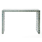 Консоль Дизайнерская Kenya Console ZEBRA Bone Inlay blue варинант исполнения - 1 | Loft Concept в Самаре
