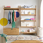 Корзина для белья из ткани букле Boucle Organizers Round варинант исполнения - 3 | Loft Concept в Самаре