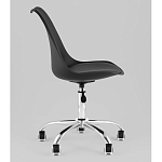 Офисный стул на металлическом основании EGGERY Black пластик варинант исполнения - 4 | Loft Concept в Самаре