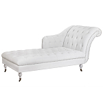 Кушетка белая с мягкой обивкой из велюра Michael Couch варинант исполнения - 1 | Loft Concept в Самаре