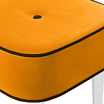 Квадратный мягкий пуф на белых ножках Winton Pouf Square варинант исполнения - 24 | Loft Concept в Самаре