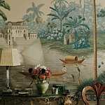 Обои ручная роспись River Scenes of Bengal Kolkata варинант исполнения - 5 | Loft Concept в Самаре