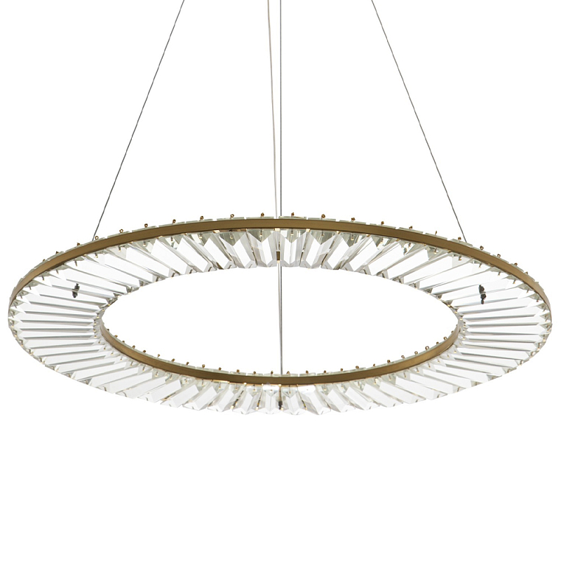 Кольцевая люстра с хрустальным декором Maude Crystal Chandelier Бронза Прозрачный Кольцевая люстра с хрустальным декором Maude Crystal Chandelier Бронза Прозрачный в Самаре | Loft Concept