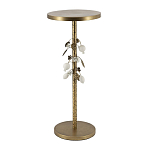 Столик золотистый с цветочной композицией на основании Forest Fairy Tale варинант исполнения - 3 | Loft Concept в Самаре