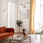 Бра с бронзовыми акцентами и прозрачными стеклянными каплями Droplet Bra варинант исполнения - 4 | Loft Concept в Самаре