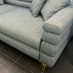 Дизайнерский Диван Lancaster Серо-голубое букле варинант исполнения - 2 | Loft Concept в Самаре