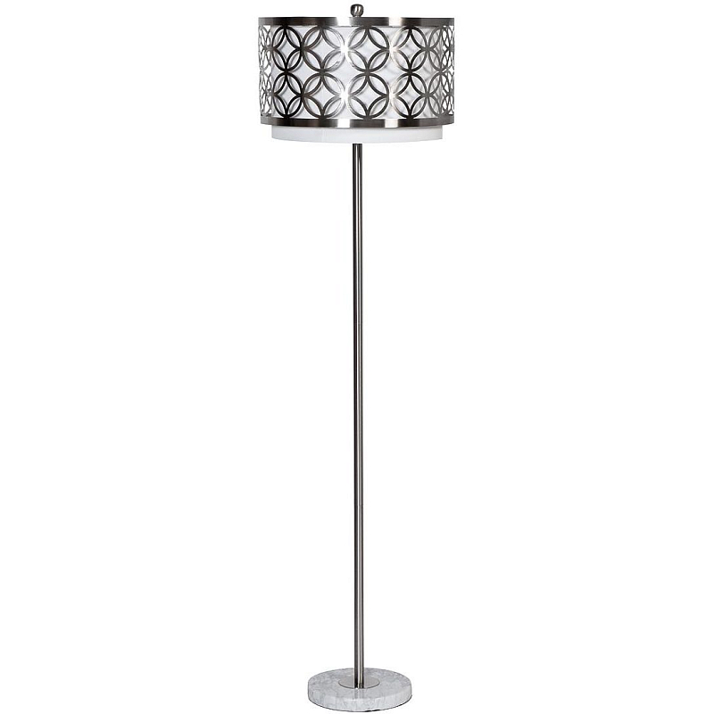 Торшер Geometric ceiling light Белый Серебристый Торшер Geometric ceiling light Белый Серебристый в Самаре | Loft Concept