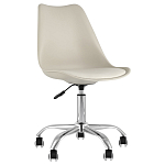 Офисный стул на металлическом основании EGGERY Beige варинант исполнения - 1 | Loft Concept в Самаре