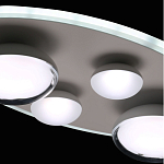 Потолочный светильник овальной формы белого цвета с 4-мя лампами Lunar Pebbles варинант исполнения - 9 | Loft Concept в Самаре