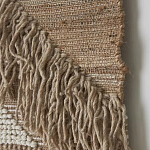 Панно из шерсти и хлопка с узором Beige Calista Cascade варинант исполнения - 6 | Loft Concept в Самаре