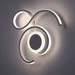 Бра белого цвета с изогнутыми световыми линиями и круглым основанием Luke Lampco Tracer Lamp варинант исполнения - 2 | Loft Concept в Самаре