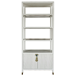 Стеллаж со стеклянными полками Elsa Dreams White варинант исполнения - 8 | Loft Concept в Самаре