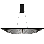 Люстра в виде распахнутых крыльев из тонких металлических планок Flight of Freedom варинант исполнения - 9 | Loft Concept в Самаре