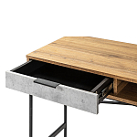 Стол рабочий в стиле лофт с ящиком и нишей для хранения Urban Style Space варинант исполнения - 3 | Loft Concept в Самаре