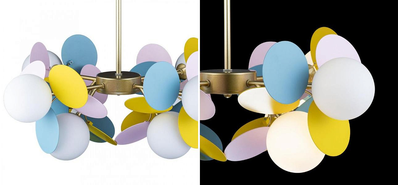 Люстра MATISSE Chandelier multicolor 8 ламп Люстра MATISSE Chandelier multicolor 8 ламп - Loft-Concept в Самаре
