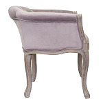 Кресло низкое в стиле прованс Розовый Велюр Louis French Armchair  варинант исполнения - 1 | Loft Concept в Самаре