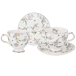 Чайный сервиз из фарфора на 2 персоны 4 предмета Tea Flower Set варинант исполнения - 1 | Loft Concept в Самаре