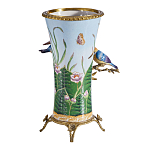 Ваза из фарфора с птицами на бронзовой ветке Garden of Eden варинант исполнения - 2 | Loft Concept в Самаре