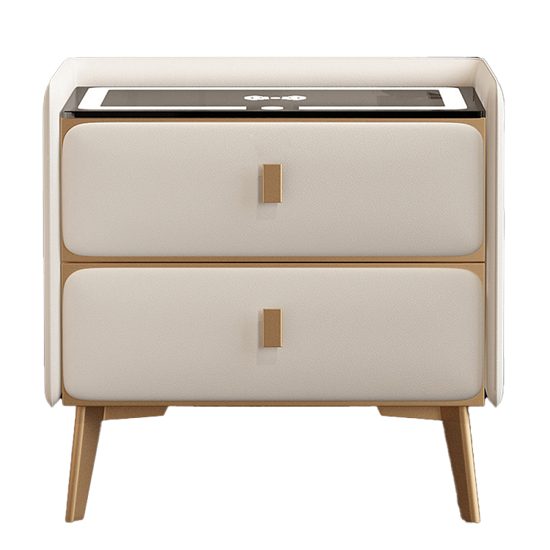 Умная прикроватная тумбочка c зарядкой для телефона Nightstand Smart Молочный Серый Терракотовый Бежевый Умная прикроватная тумбочка c зарядкой для телефона Nightstand Smart Молочный Серый Терракотовый Бежевый в Самаре | Loft Concept