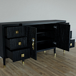 Большой Комод-буфет Elsa Dreams Black с ящиками варинант исполнения - 1 | Loft Concept в Самаре