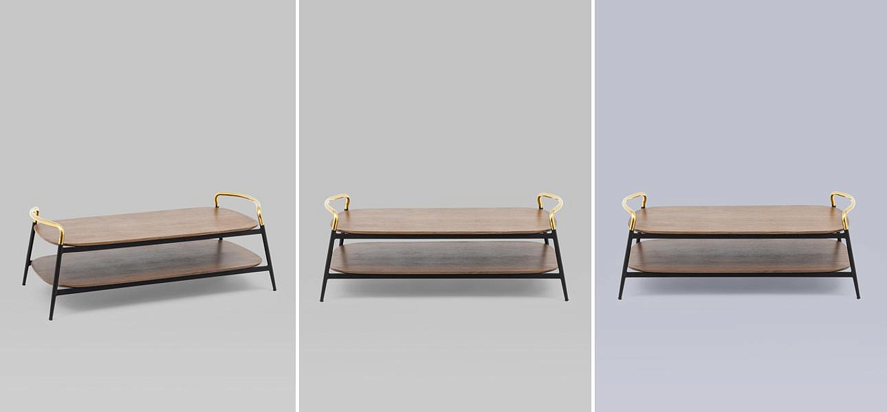 Столик кофейный с полочкой Garland Collection Столик кофейный с полочкой Garland Collection - Loft-Concept в Самаре