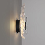 Бра с волнообразным стеклянным плафоном и вставкой из мрамора Liquid Stone варинант исполнения - 2 | Loft Concept в Самаре